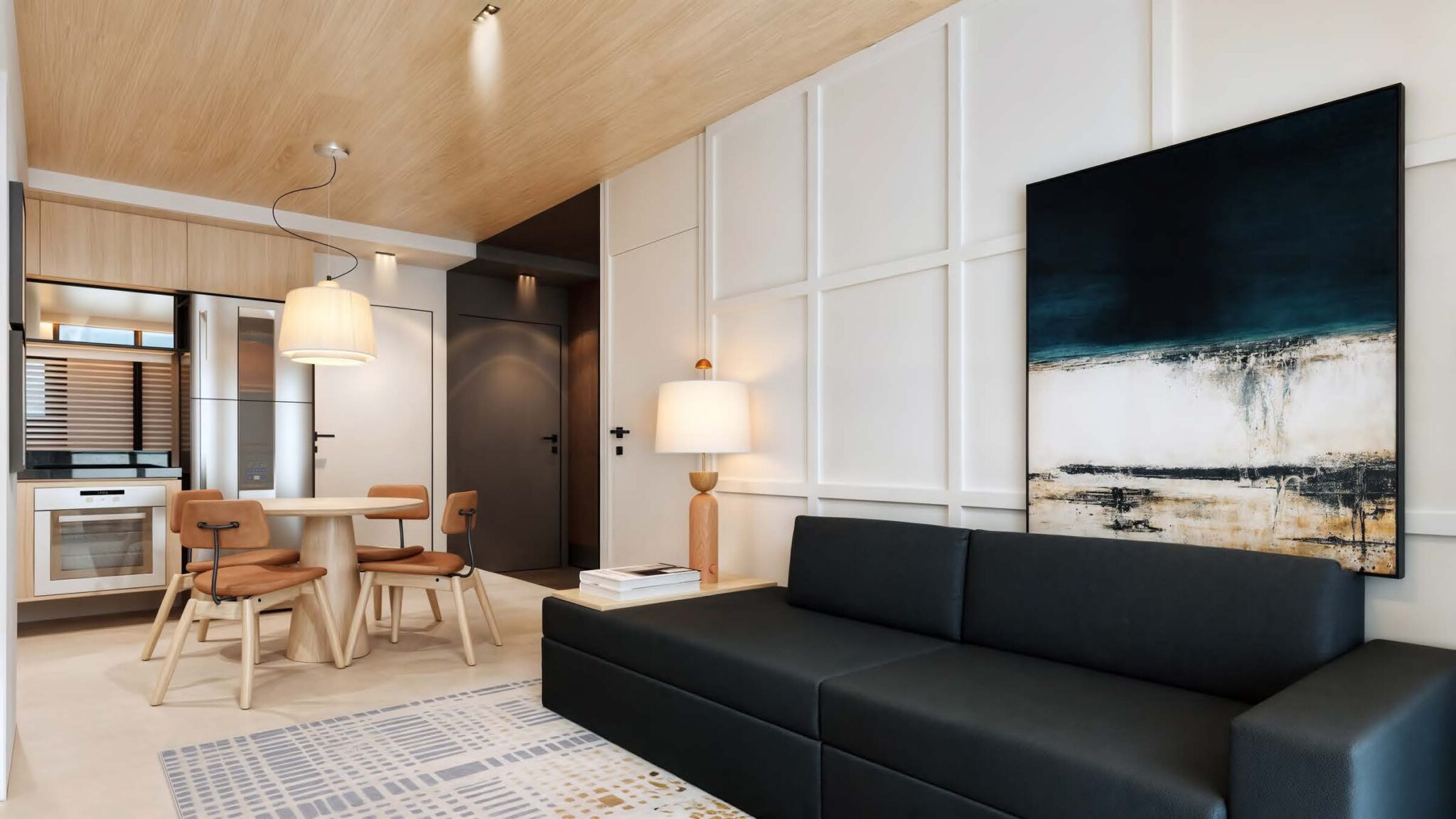 COLUNA 2 - 64,07m² - OPÇÃO A2 - SALA DE ESTAR