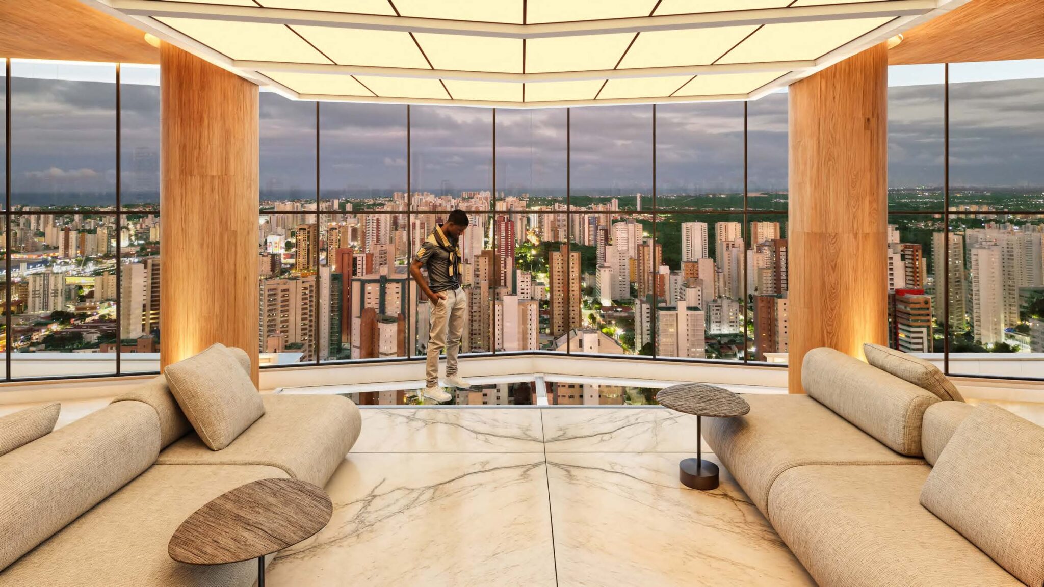 PISO DE VIDRO - PAVIMENTO ROOFTOP